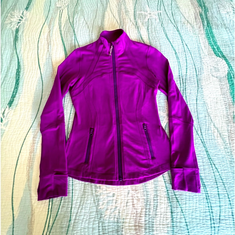 Lululemon Define jacket in purple.